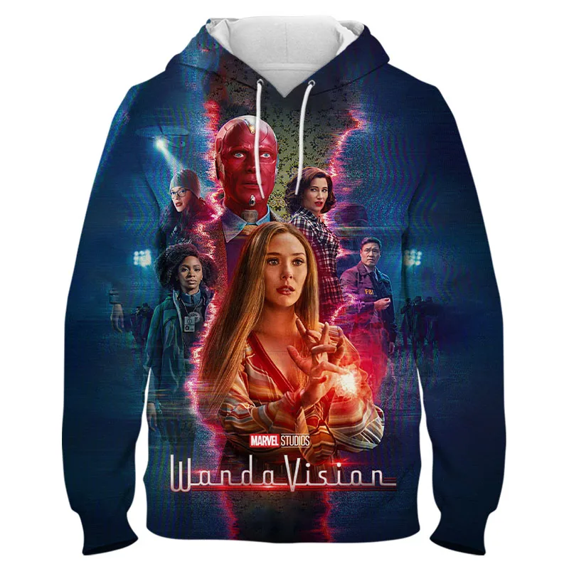Свитшот Wanda Vision Scarlet Witch Olsen с 3D принтом крутые толстовки для мужчин и женщин
