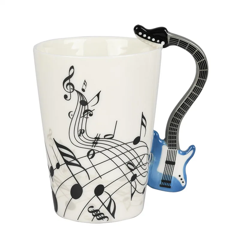 11 цветов 250 мл кофейная кружка керамическая креативная музыкальная Мик чайная