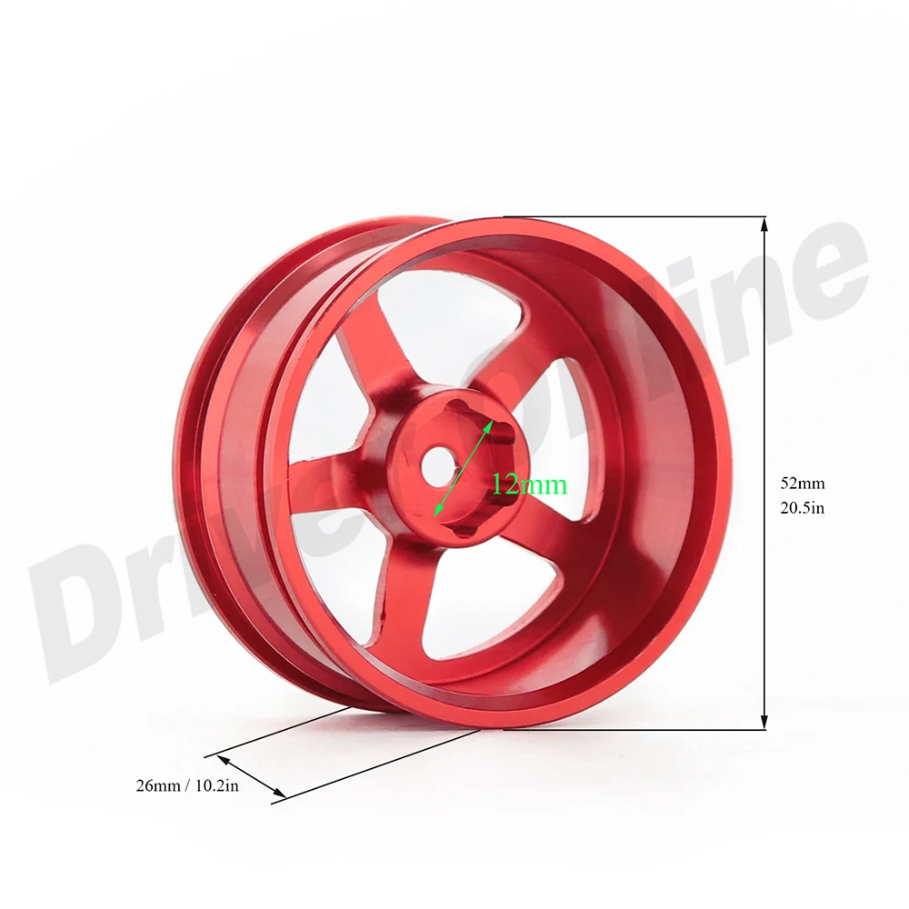 4 шт. RC алюминиевый сплав обода для 1/10 дрейфующий автомобиль Sakura D4 SC XI HSP 94123 Tamiya 416 T4