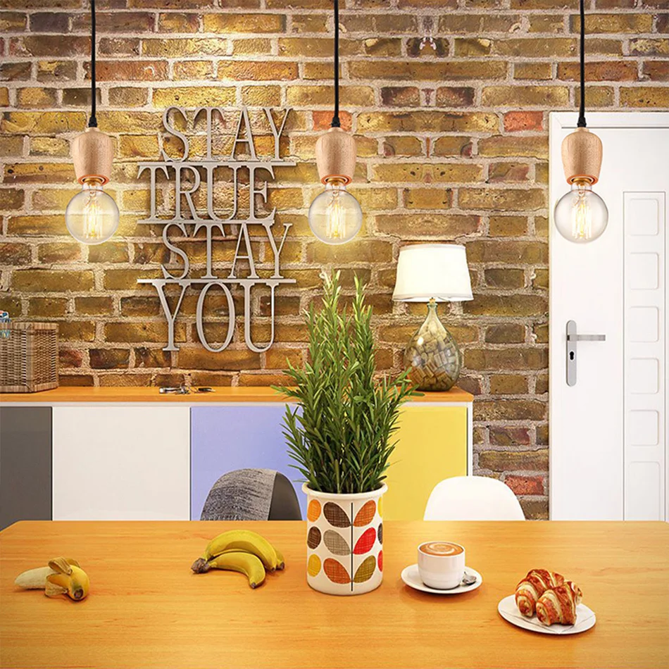 

Nordic Led Pendant Lights for Dining Room Kitchen Modern Chandelier Ceiling Lamp Indoor Hanging Lighting Fixture for E27 Lamps