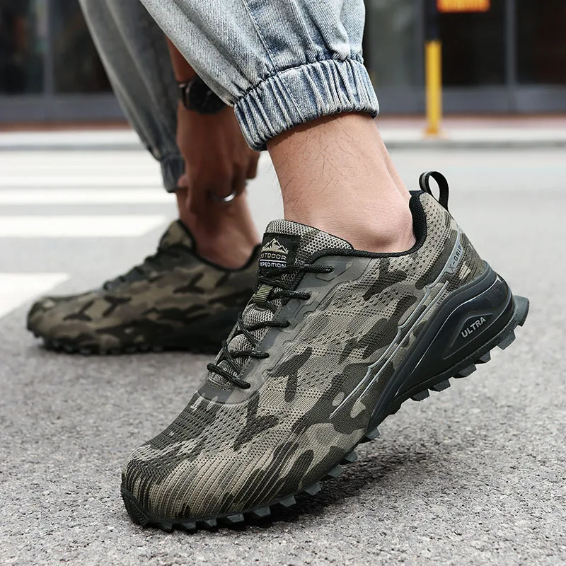 

Men Women Trekking Hiking Shoes Summer Mesh Breathable Men Sneakers Outdoor Trail Climbing Sports Cycling Shoes