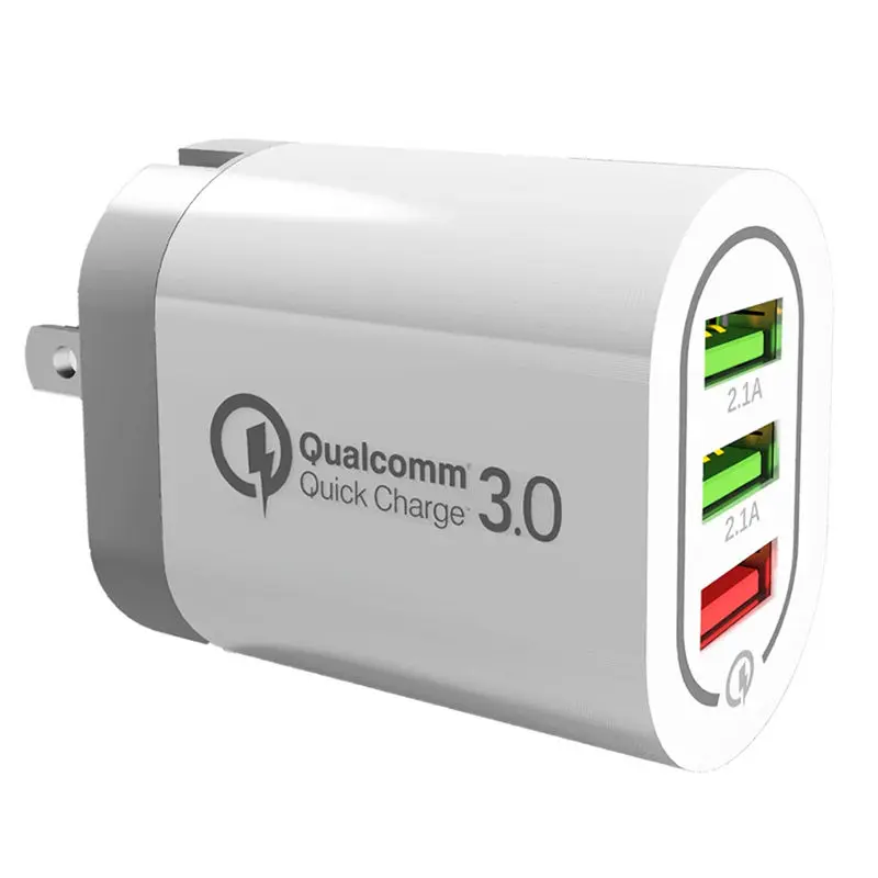 Быстрая зарядка EU US UK вилка QC 3 0 настенное зарядное устройство 5 В/9 В/12 в 18 Вт порта