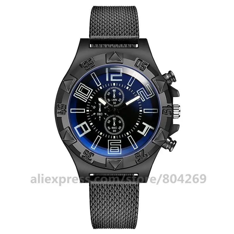 للبيع ساعة يد كاجوال للرجال من الكوارتز مصنوعة من مادة PVC ذات حالة كبيرة للبيع بالجملة