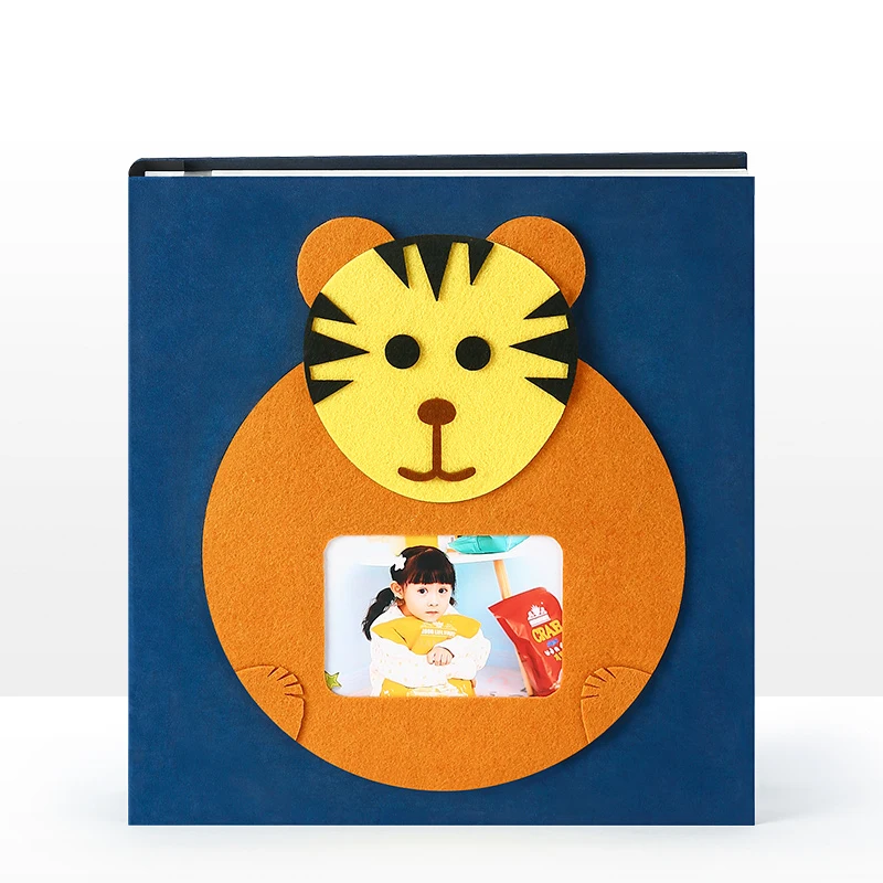 

PA48 DIY paste photo album cartoon baby growth record album insert large capacity photo album family album