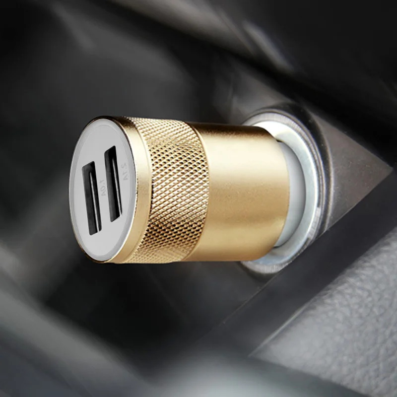 Congdi Mini 2 порта USB Автомобильное зарядное устройство адаптер для телефона с двумя