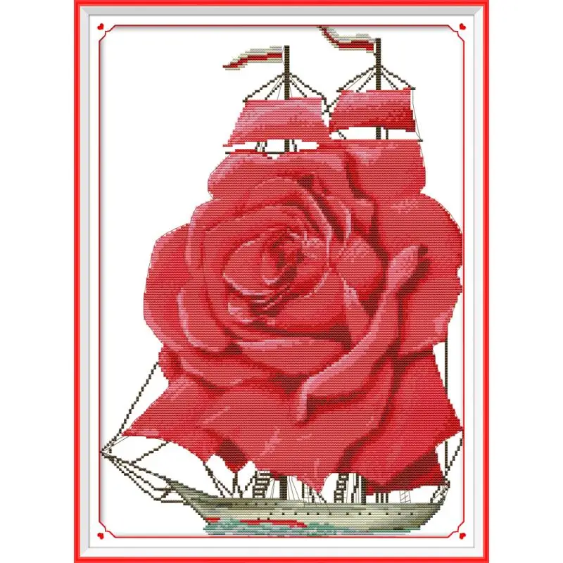 Love sailing DIY китайские рукоделия 11CT14CT печатные наборы крестиков DMC ткань на холсте