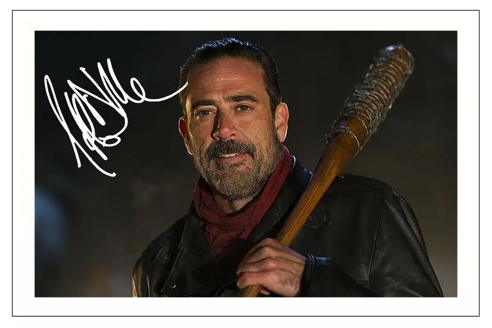 

THE WALKING DEAD JEFFREY DEAN MORGAN SIGNED Art Silk Poster Print 24x36inch