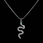 ПодвескаКулон бижутерный Змейка (Бижутерный сплав, Серебристый) 11-55610