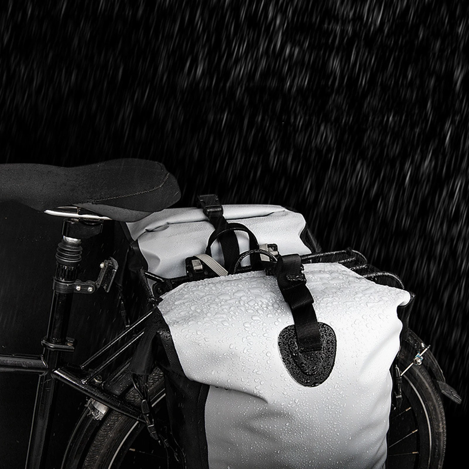 

15L/25L Cycling Trunk Bag Waterproof Bicycle Rear Rack Bag Rear Seat Bag Bike Pannier Bag Pack Travel Touring Grocery Bag