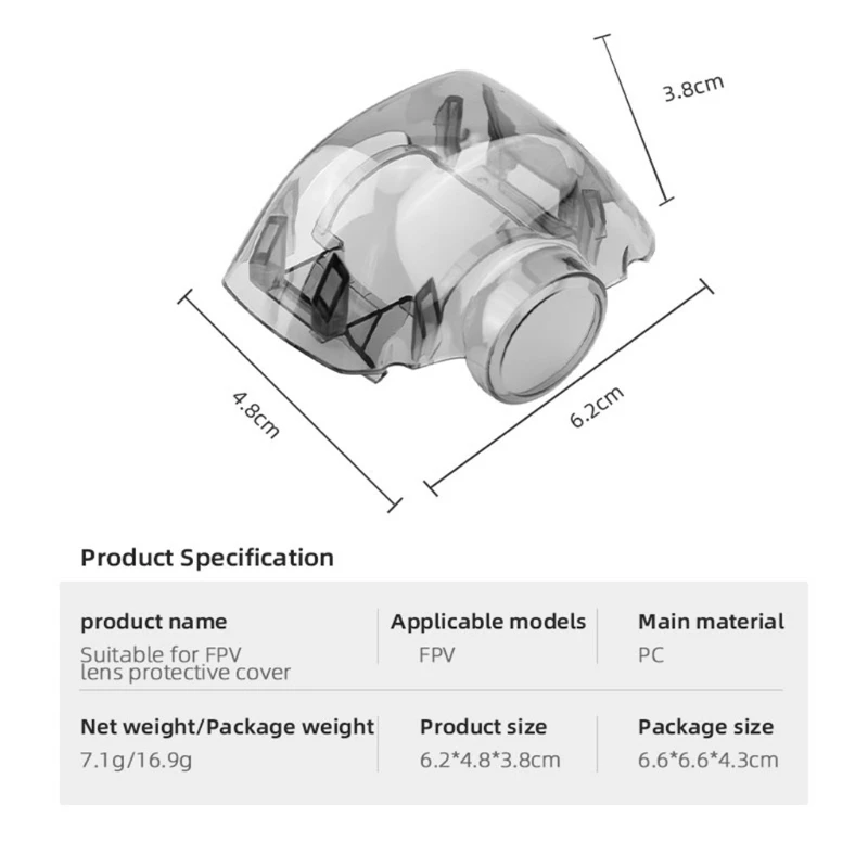 

Lens Cap Gimbal Holder for -DJI FPV Drone Camera Gimbal Protector Dust-proof Cover Transport Holder Accessory H3CA