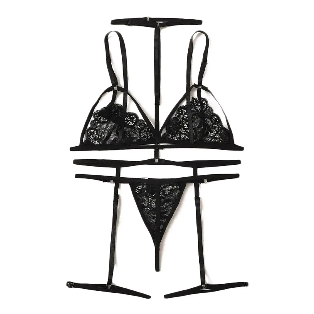 Комплект женского сексуального нижнего белья микро бикини бюстгальтер с