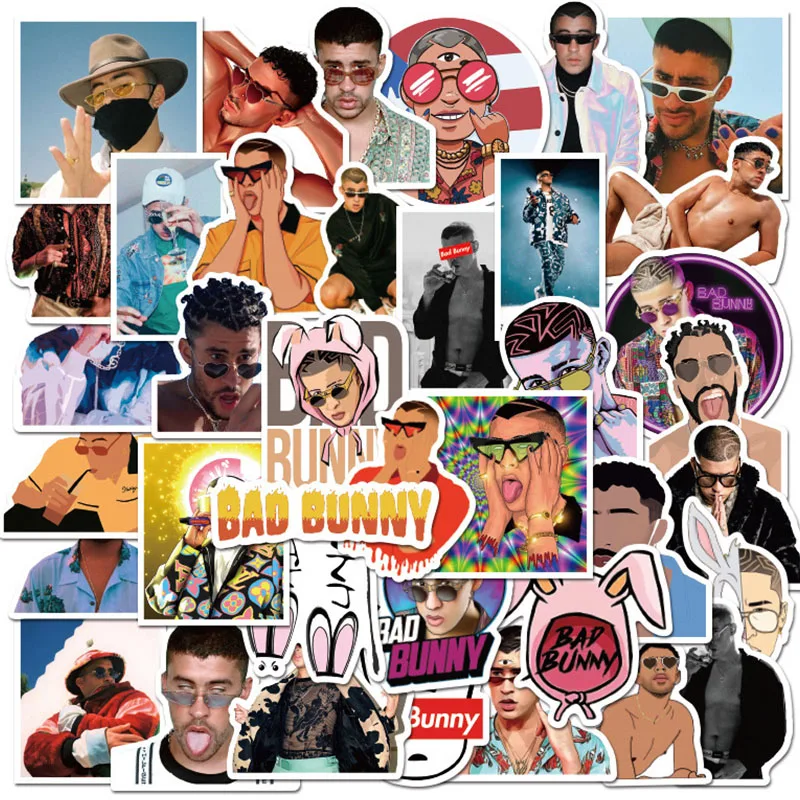 10/30/50 шт Горячая Распродажа певцов плохой Кролик Водонепроницаемые канцелярские