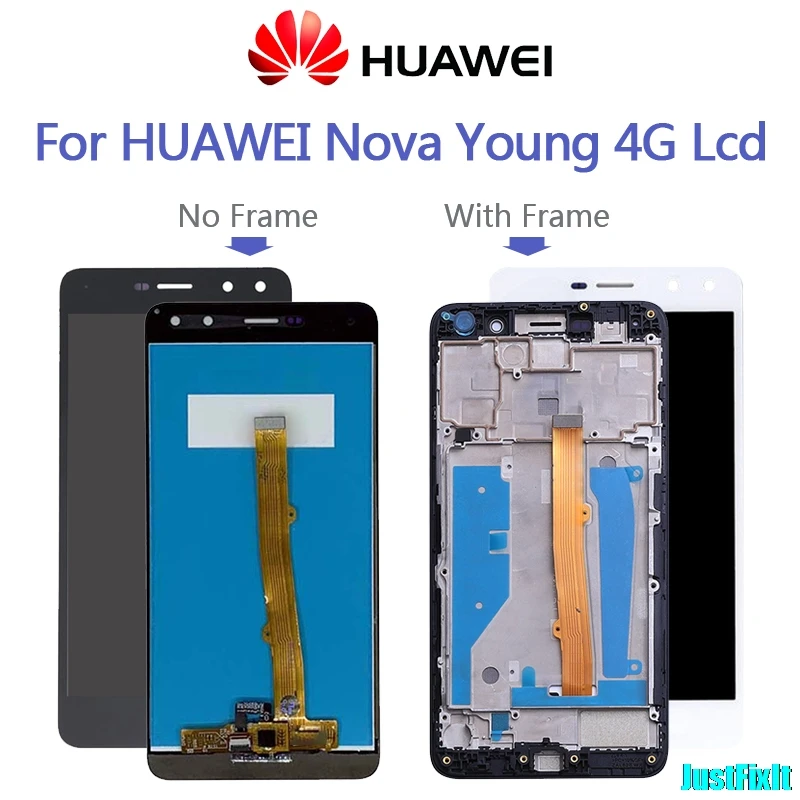 Для huawei Nova Young 4G LTE/Y6 /Y5 MYA-L11 MYA-L41 ЖК-дисплей кодирующий преобразователь сенсорного экрана в сборе с рамкой