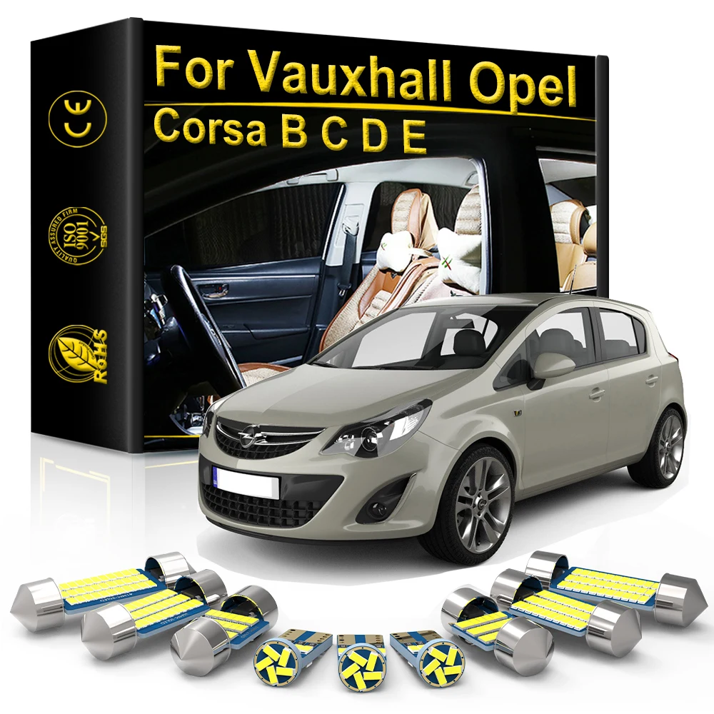 

Interior LED Light For Vauxhall Opel Corsa B D C E F 1994 1998 2000 2001 2002 2004 2008 2015 2016 2017 2020 Accessories Canbus