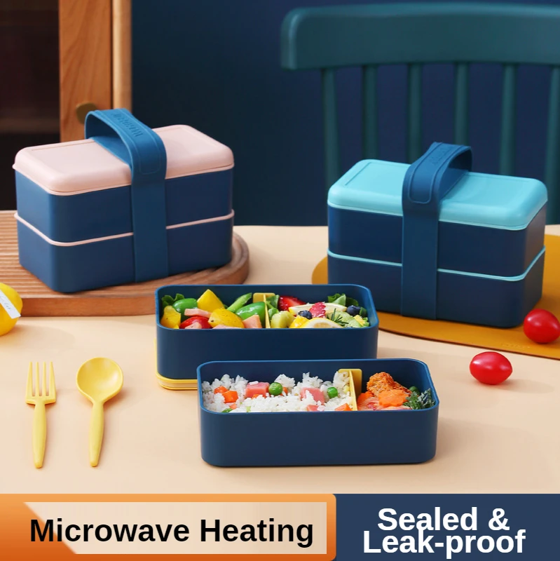 

Portable Lunch Box Japanese Plastic Bento Box For Kids School Microwave With Movable Compartments Salad Fruit Food Container Box
