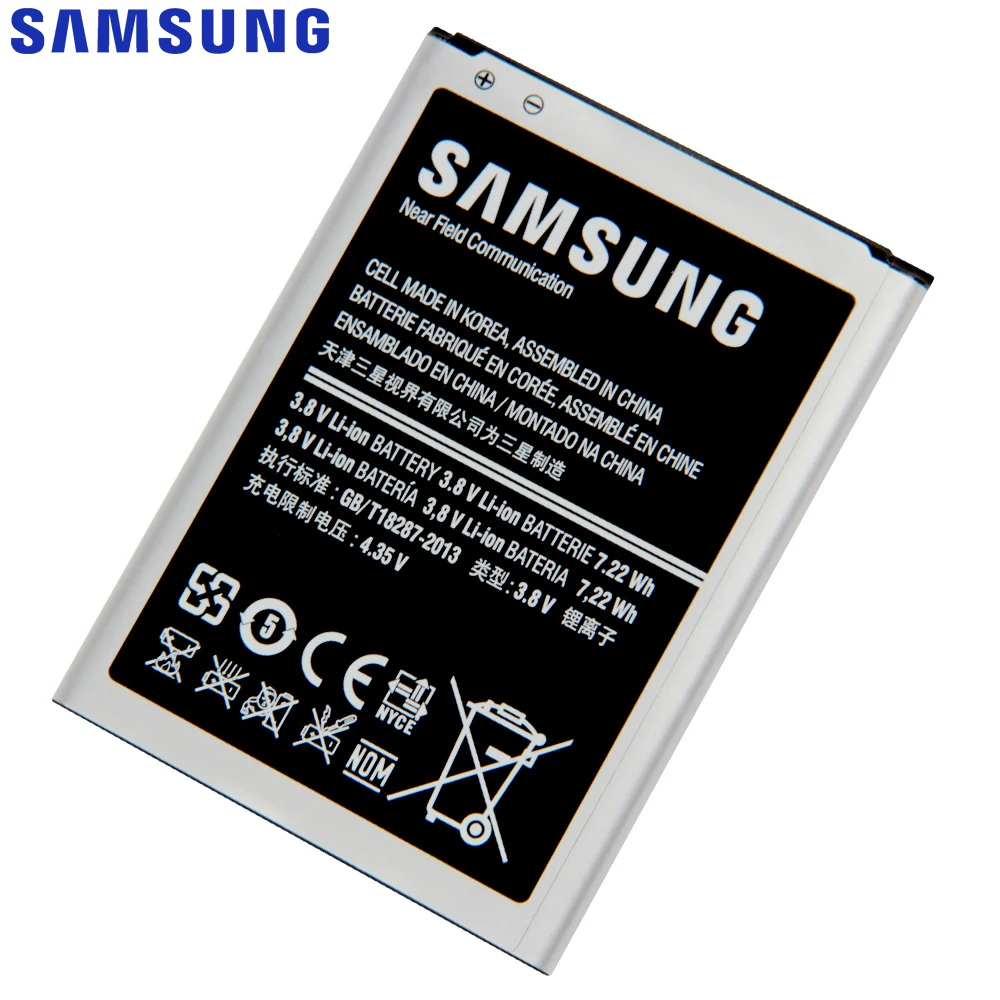 Оригинальная запасная батарея Samsung для Galaxy S4 Mini Project i9190 i9192 i9198 i9195 J B500BE B500AE с NFC