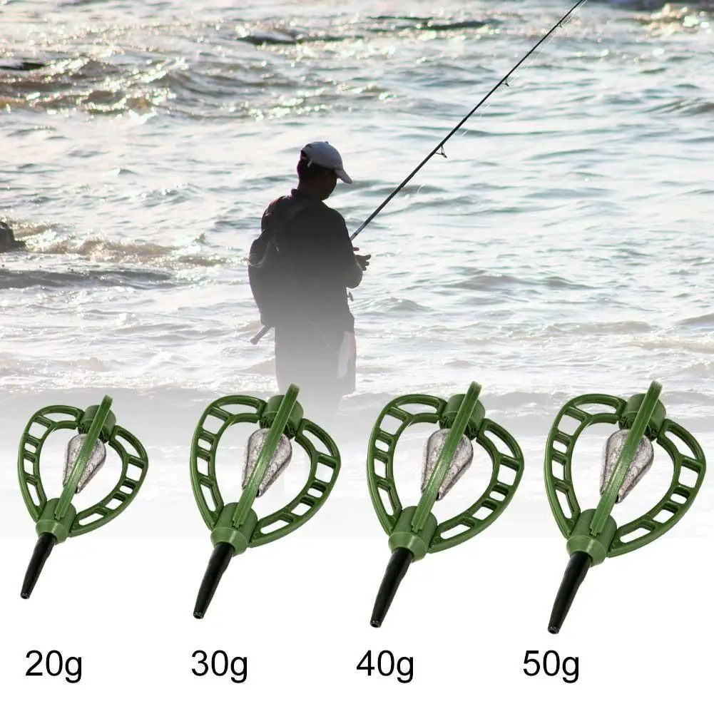 

20/30/40/50g Carp Fish Feeder Outdoor Fishing Bait Cage Tackle Tool Accessories Fish Feeder