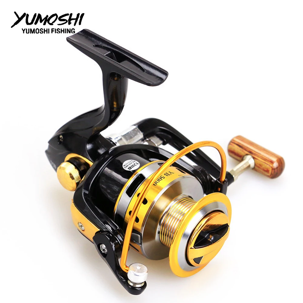 Нержавеющая сталь подшипник Рыболовные катушки литья спиннинговая Катушка 12BB YB