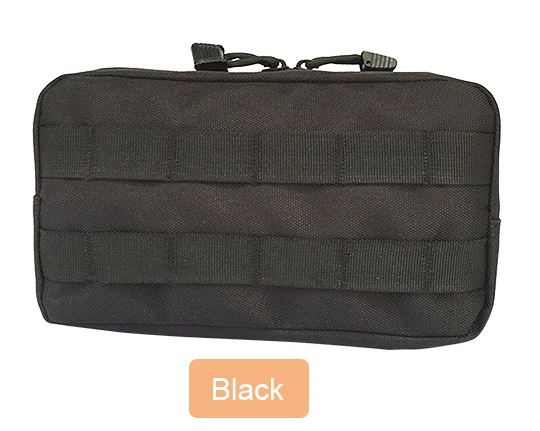 Военная Тактическая Сумка Molle сумка для спорта на открытом воздухе армейская тренировочная походная сумка для альпинизма охотничья сумка для путешествий аксессуары камуфляжного цвета - Цвет: Black