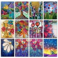 new diamond painting flowers cartoon tree house dandelion 5d diy full square drill embroidery cross stitch 3d child drawing 866