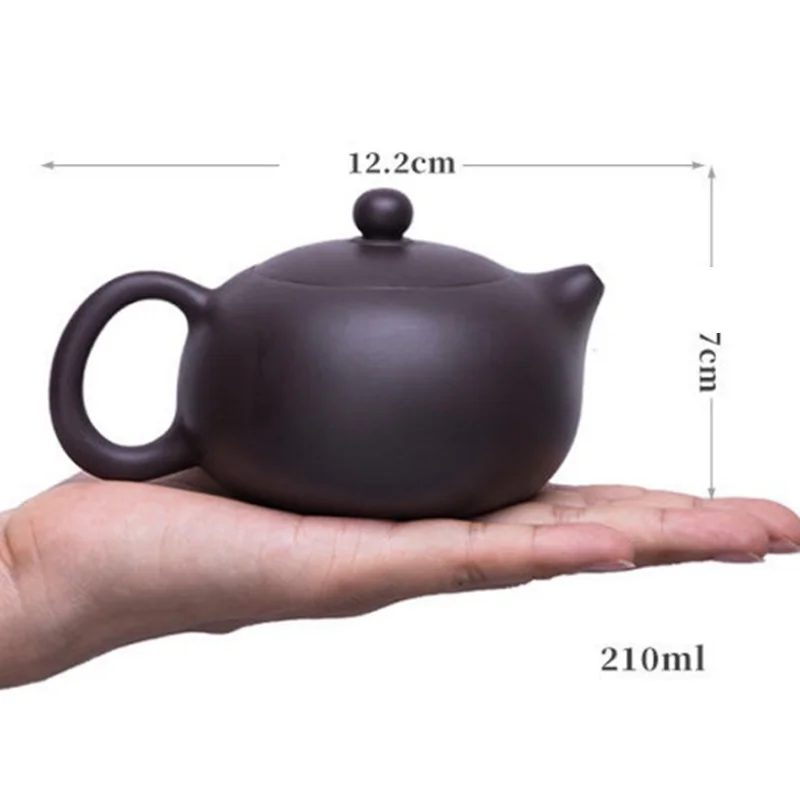 210ml Стиль фиолетовый; песок Xi Shi чайник термостойкий чайный набор кунг-фу Dahongpao чайник офисный бытовой чайный сервиз, кружка для вина WSHYUFEI - Цвет: 210ml