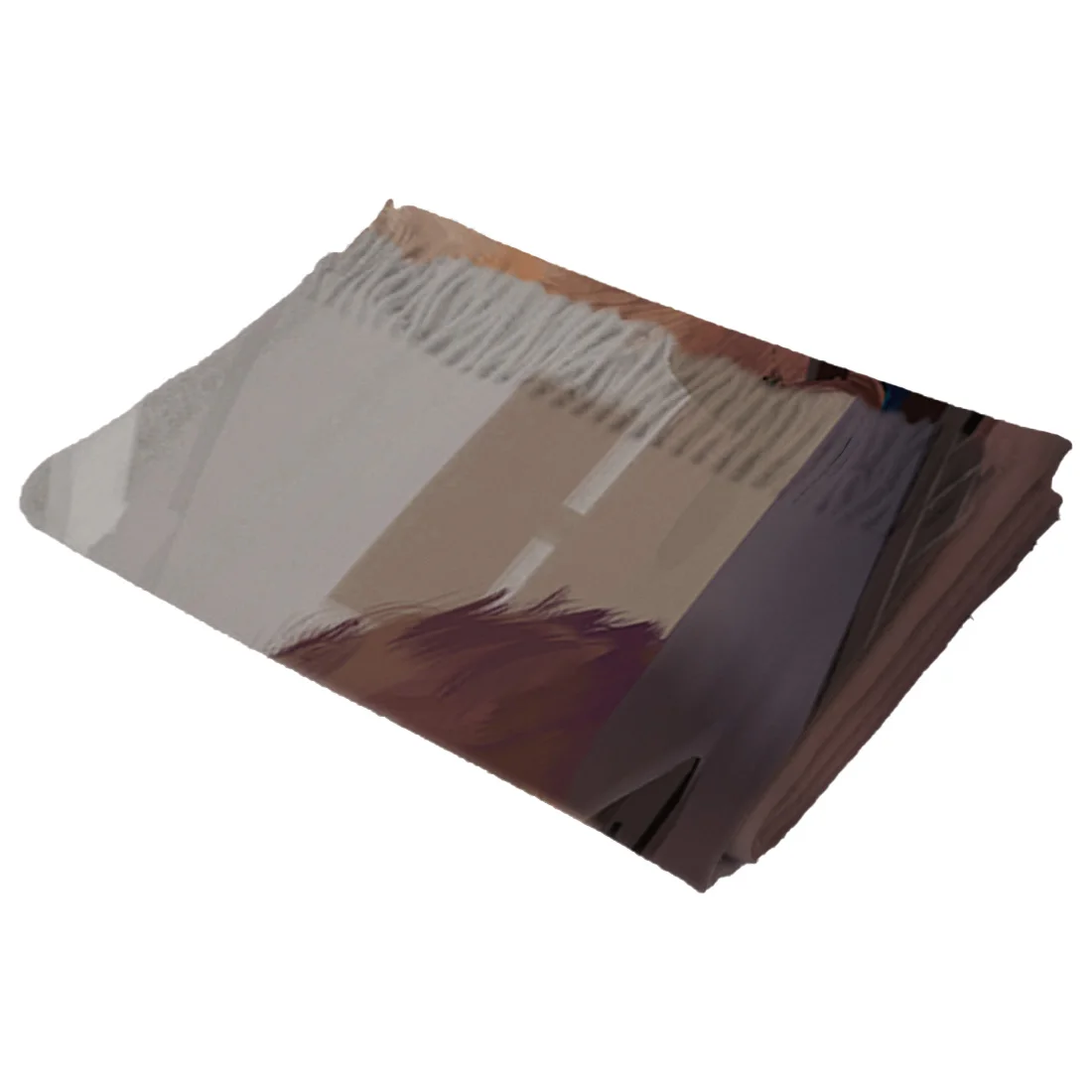 Женский кашемировый шарф тонкая леди Спящая собака иллюстрация шали и