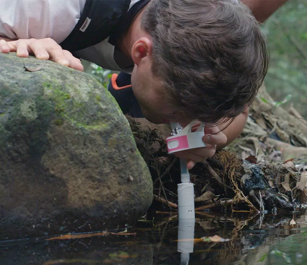 800 мл фильтр бутылка для воды с соломинкой для очистки воды на открытом воздухе Тритан пластик BPA бесплатно