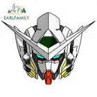 EARLFAMILY 13 см x 10,1 см для Gundam автомобильные наклейки и наклейки подходят для любой плоской и гладкой чистой поверхности виниловая наклейка