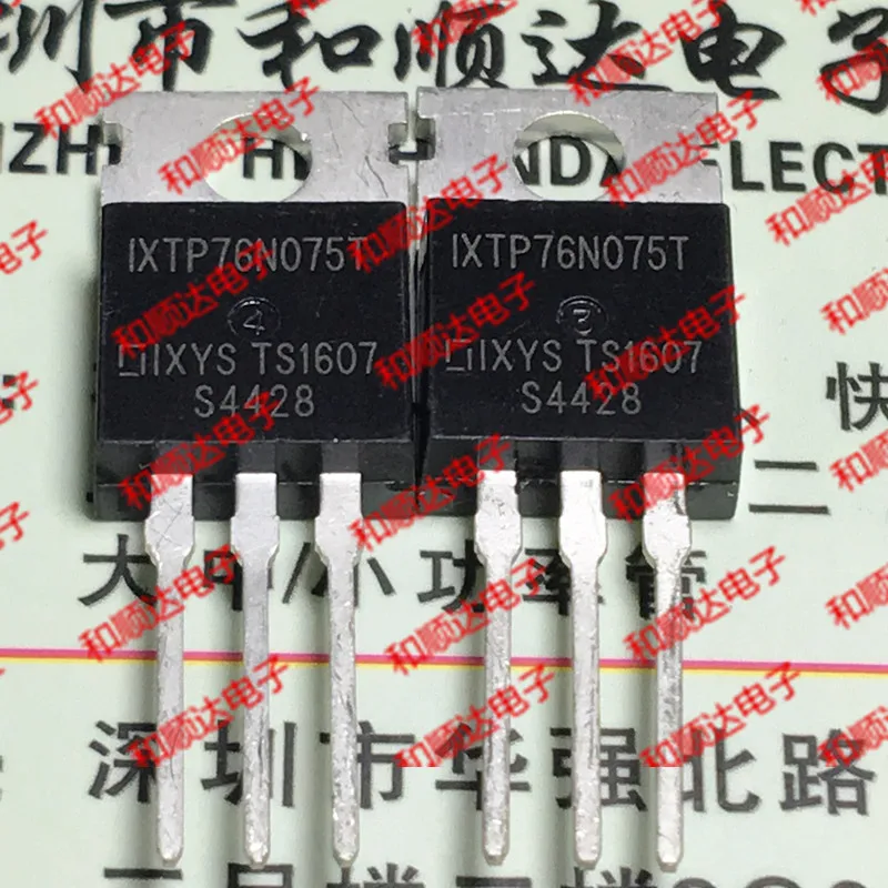 

10 шт./лот IXTP76N075T, новый запас TO-220 75V 76A