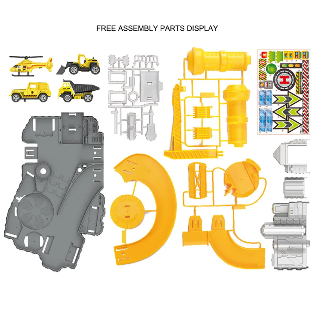 

Kids Early Education Fun Learning Toys For Children Vehicle Playsets Car Track Assembly Car Model Parking Lot W916