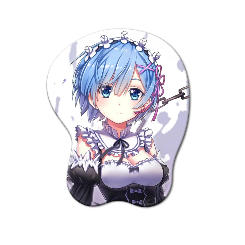 10 шт. 3D коврик для мыши DIY на заказ силиконовый Rem Kawaii игровой Otaku геймерский