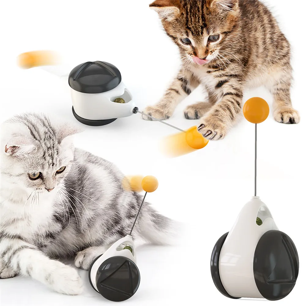 

Popular Electric Cat Toy Funny Balance Car Cat Interactive Toy Pet Products for Relieving Boredom Kitten Toy Dropshipping Center