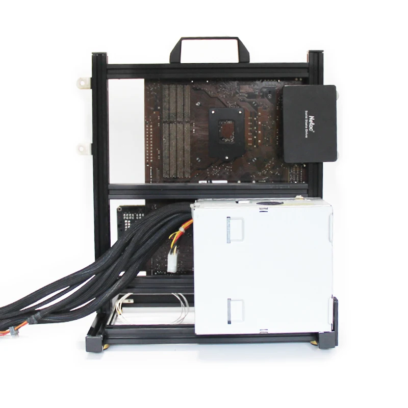 ATX вертикальное открытое шасси game ITX MATX из алюминиевого сплава голая стойка отвод