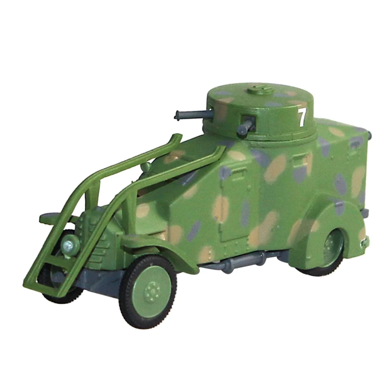 

1/72 Diecast WWII Italian for Lancia 1Z 1ZM Armoured Car Static Model Toy for Home Decoration Collectible