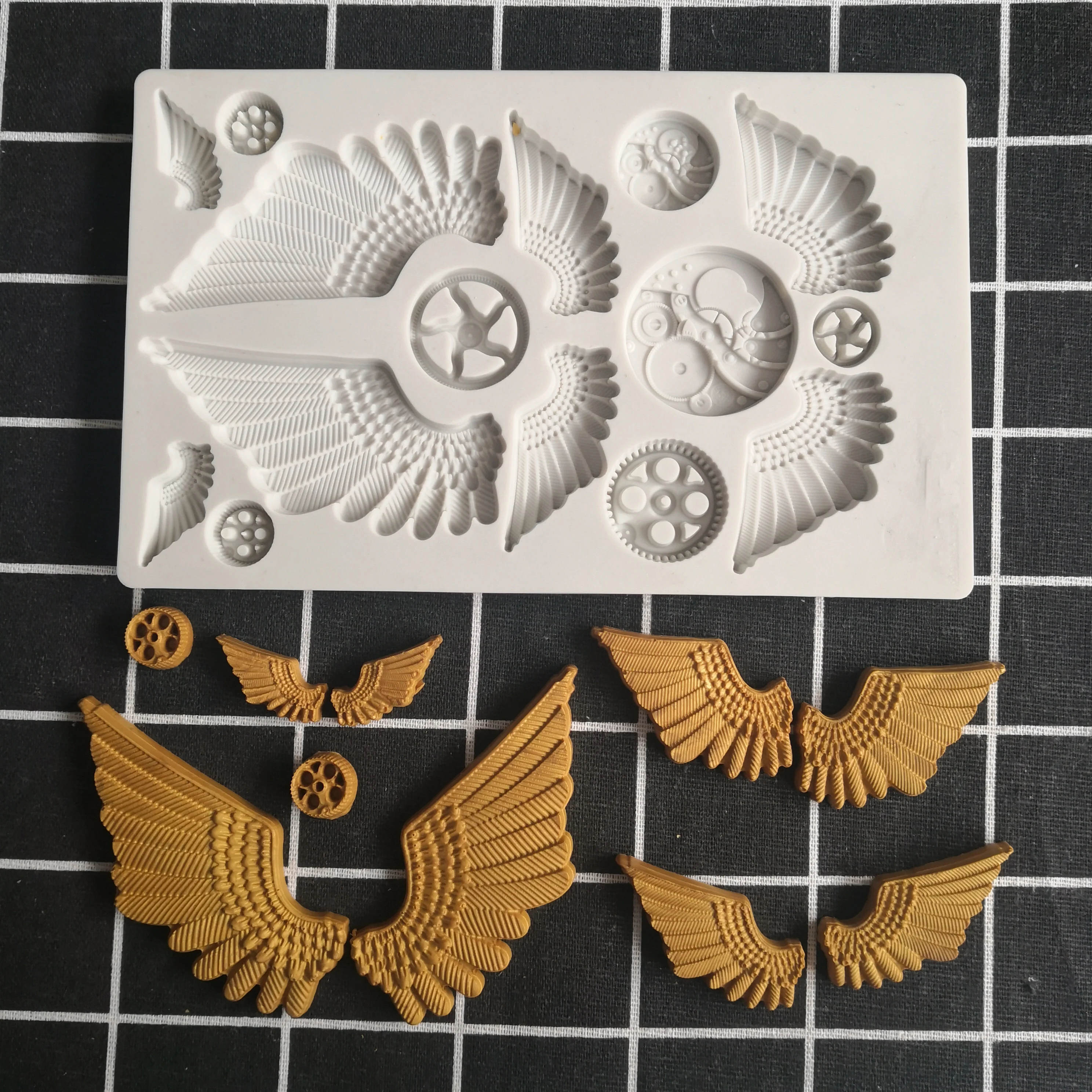 Новые 3D Крылья Ангела силиконовые помадные формы выпечки DIY шоколадные помадки