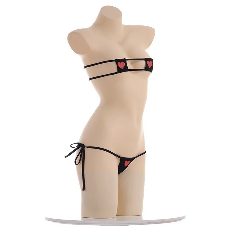 Женское сексуальное нижнее белье эротический милый мини бюстгальтер черные