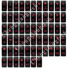 12 В24 В автомобильный лодочный морской Красный светодиод клавишный переключатель для ARBCARLINGNARVA4x4 стиль водонепроницаемый IP66, пожалуйста оставьте сообщение!