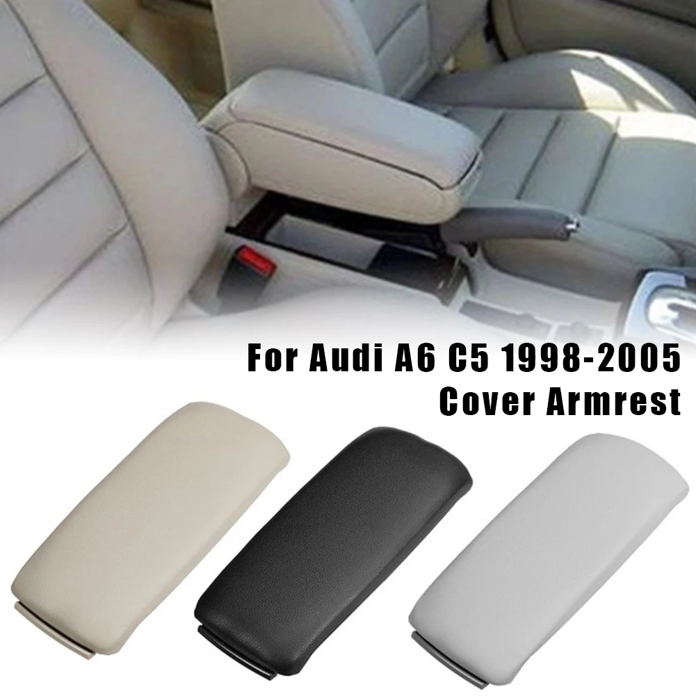 

Car Leather Armrest Cover Center Console Lid Covers Cap Interior Storage Box For Audi A6 C5 1998-2005 Auto Replacement Parts