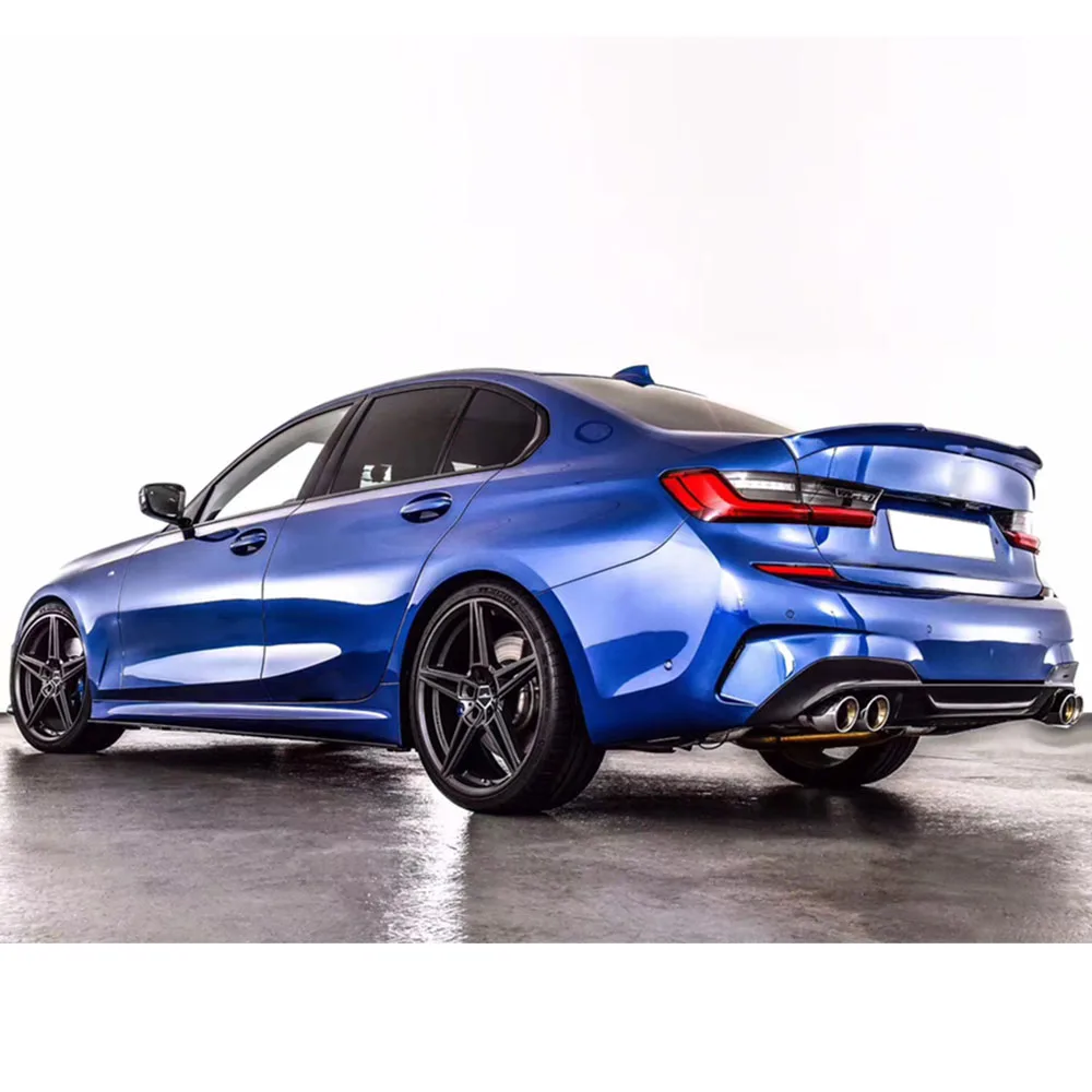 Глянцевый черный карбоновый задний спойлер для багажника ABS крыло BMW 3 серии G20 G21