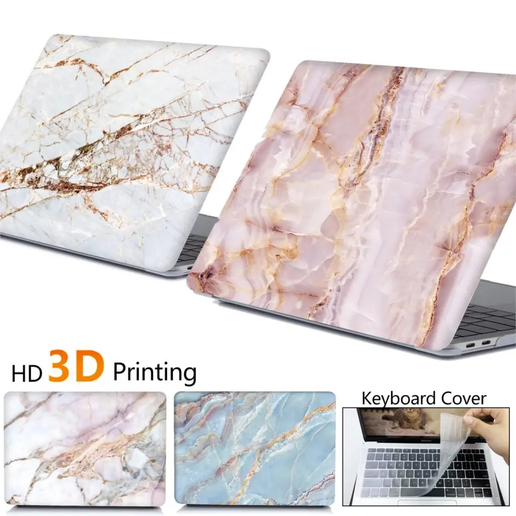 

Marble Laptop Case for Macbook Air 13 case A2337 Pro 13 Retina 12 Pro16 A2141 2020 New Touch Bar For Pro 13 M1 Case a2338 2021