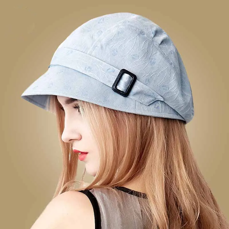Newest woman Cotton Sun Hat Women Summer Outdoor Foldable Beach Hats Blue Pink Dark Gray Wide Brim Casual Visor Caps ladies | Аксессуары