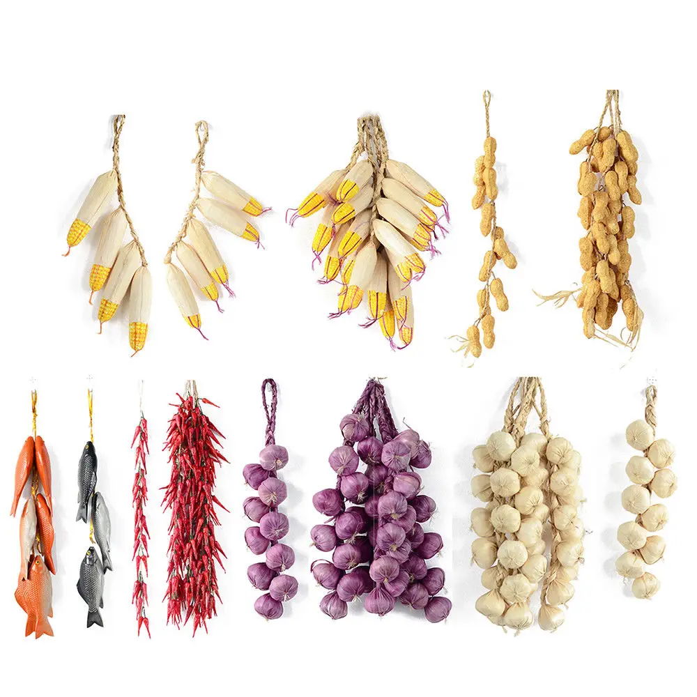 Искусственное растение из пены 1 шт. фиолетовый чеснок кукуруза арахис перец