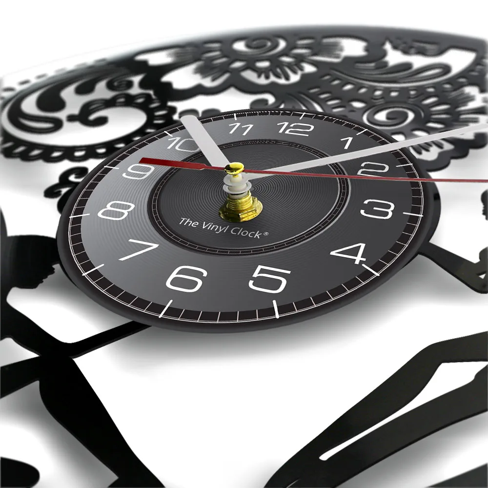 Настенные часы с виниловой пластиной и цветами сказочные Angelhood замечательным