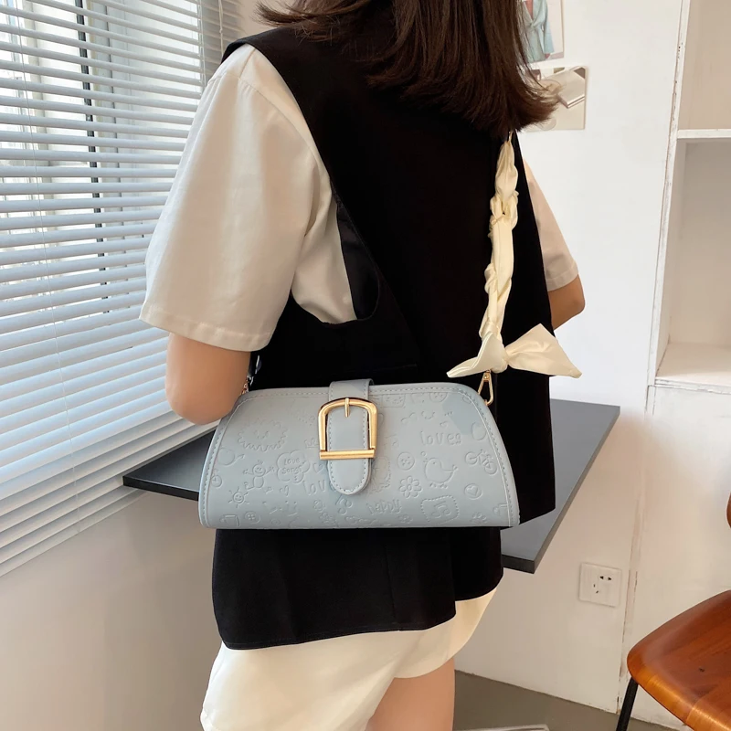 

Fashion Embossed PU Leather Lady Shoulder Messenger Designer Crossbody Bags Purses And Handbags Bolso Mujer Sac A Main