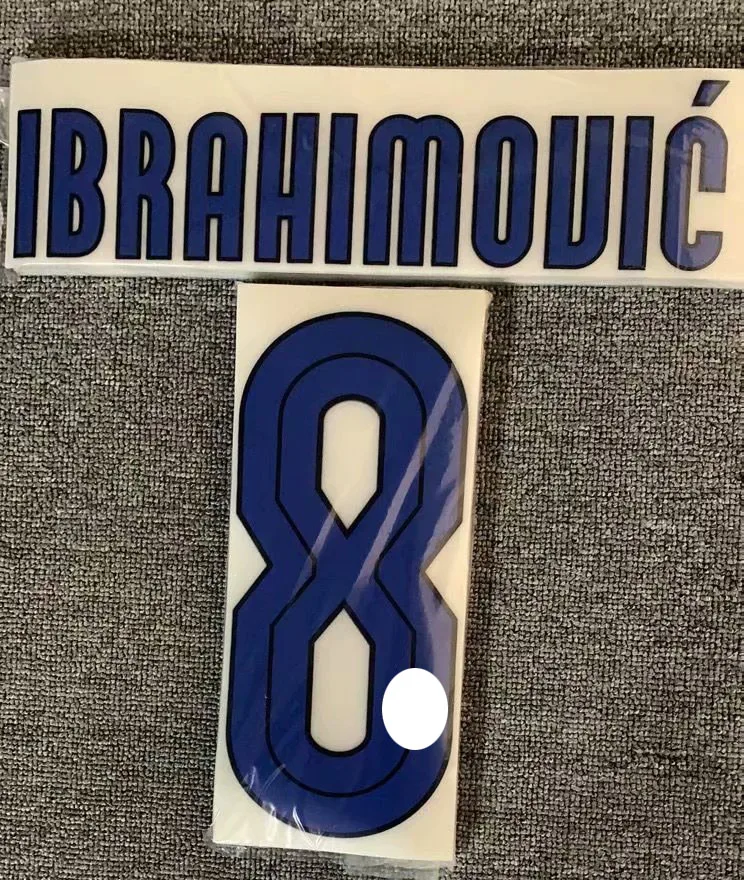 

#8 Ibrahimovic Printing Nameset Iron On Patches Soccer Patch Badge
