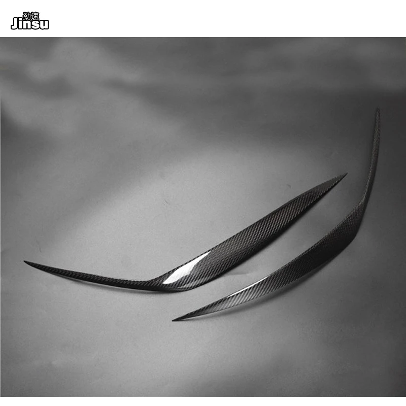 Спортивная стильная декоративная наклейка для передней фары из углеродного