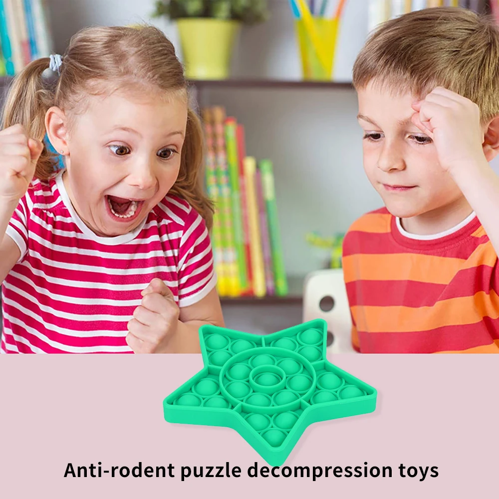 

Flower-Shaped Push Bubble Anxiety-Relieving Toys Fidget Sensory Toys Autism Special Needs Stress Reliever New Year Drop Ship