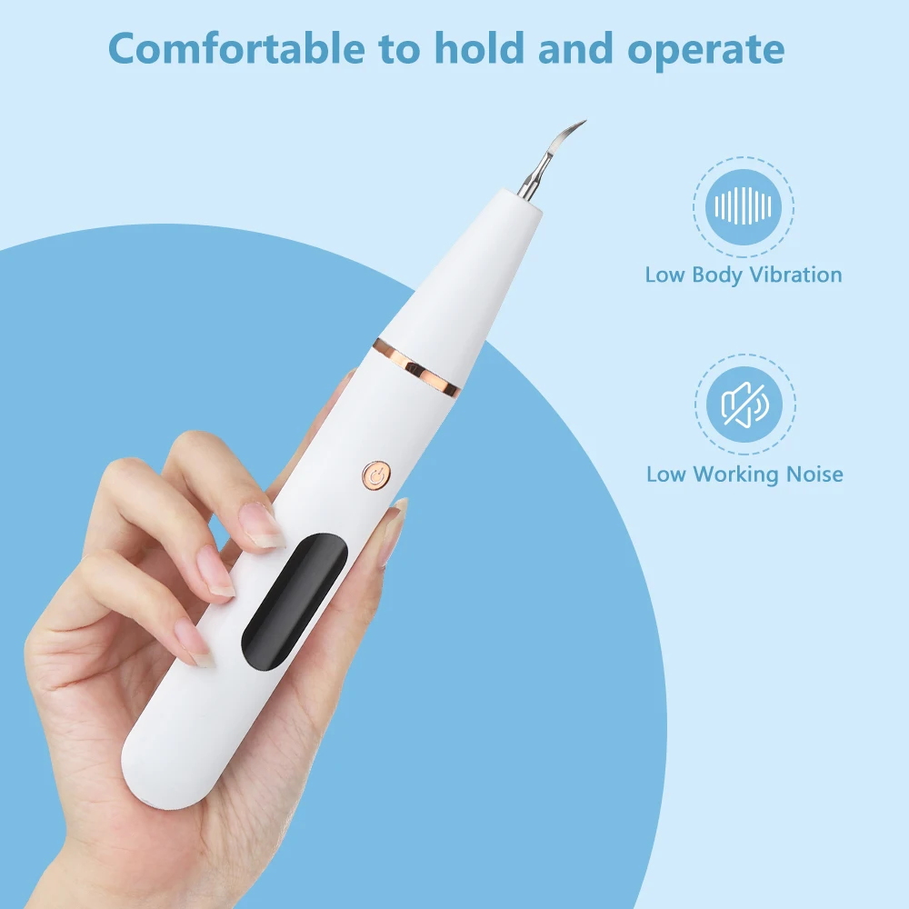 

Electric Sonic Dental Calculus Remover Scaler Teeth Whiteing Cleaing Oral Tartar Tooth Cleaner Tool USB Rechargable LED Light