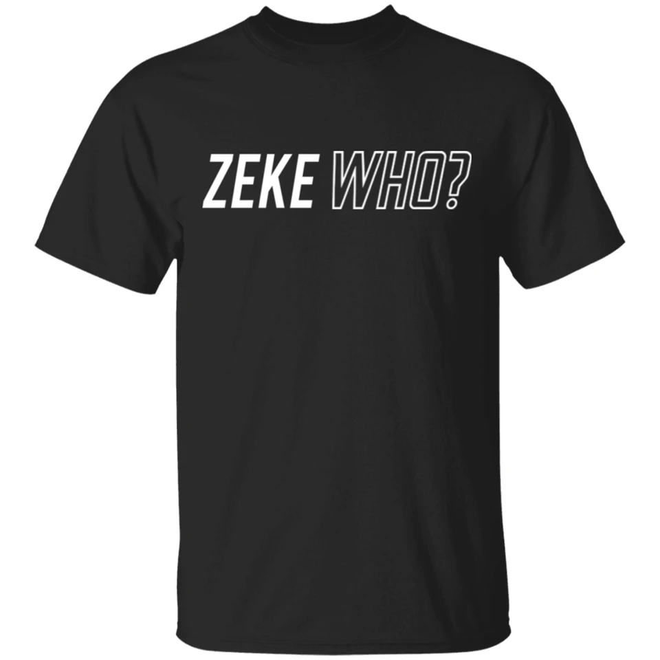 Ezekiel Elliott Zeke Who That'S футболка классическая черная M-Xxxl летняя стильная