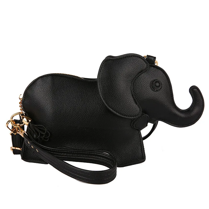 

New Creative Cute Cartoon Elephant Shape Shoudler Bags For Women Mini Cartoon Crossbody Bag Phone&Purses Coin Bag Messenger Bag